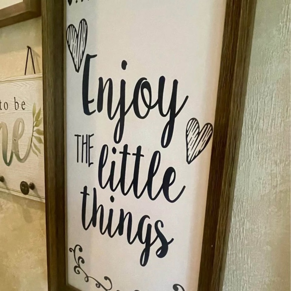 Framed Wall Art with Inspirational Quote